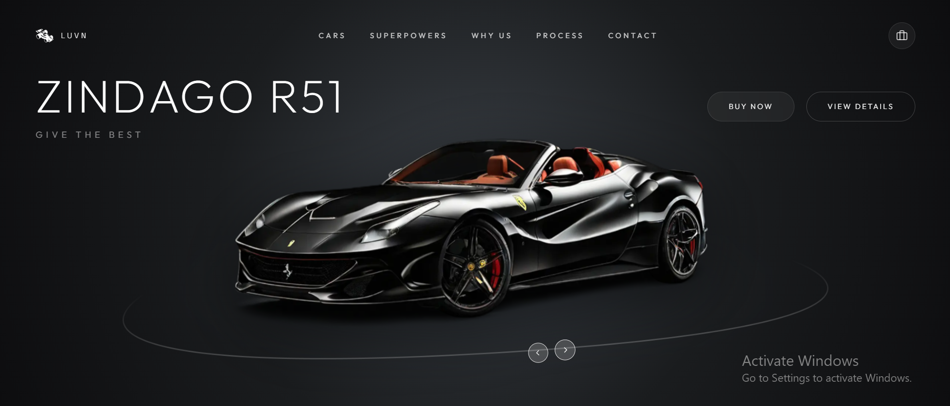 LUVN Motors - Custom Atelier & 3D Interactive Telemetry Portal cover